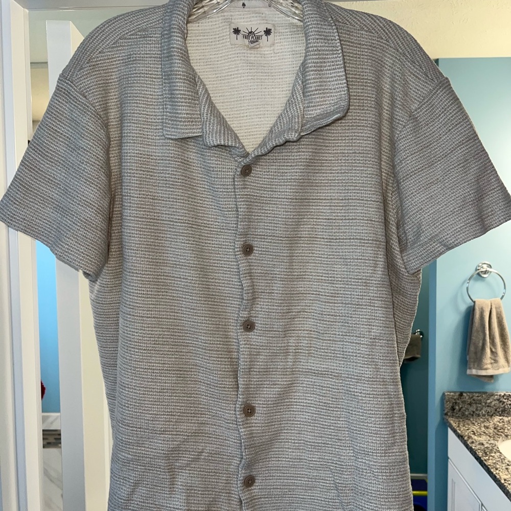 Free Planet Button Down